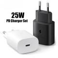 Fast charge head US Eu charger for Samsung mobile phone note 10pd charger 25w type c. 