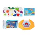 Tangram Shape Puzzle Set Pattern Blocks Learning Games Set For Kids 100 Challenges Educational Game For Developing Logical. 