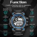 【Hannah Martin Store】High Quality Sports Kids Boys Waterproof Led Cool Luminous Digital Watch Men's Alarm Stop Watch Clocks New. 