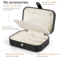 Double Layer Travel Jewelry Organizer,White. 