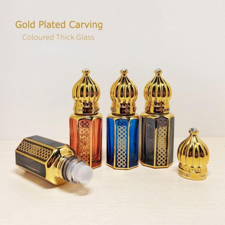 Mini size Roll-on bottles Stylish 6ml capacity Empty bottles vial color Convenient design Luxury glass bottles for