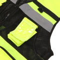 Safety Vest Waterproof Multiple Pockets Easy To Clean High Visibility Reflective Safety Vest Breathable for Construction Site. 