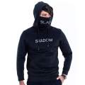 Black Stylish Mask Hoodie for Men - Shadow Hoodie - Unleash Your Mysterious Side. 