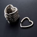 10PCS Heart Metal Key Holder Split Rings Keyring Keychain Hoop Loop DIY Cherry Super Store.