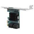 PCIE to SATA Expansion Controller Expansion Card with 4 Ports 6G SATA Expansion Card for PCI Expansion Cards. 