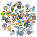 50Pcs Cartoon Space Planet Stickers Laptop Luggage Guitar Skateboard Decals BAWEI. 