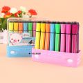 12/24 colors set AIHAO Colored pen colored seal stamp washable markers seal watercolor pen thick head brush drawing pen tool set students children stationery gift. 