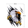 TOHAYIE Eagle Tear 3D Car Stickers Scratches Domineering Car Body Rear Bumper Decoration Stickers Motorcycle Stickers. 