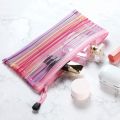 A6 Zipper Mesh Pouch, Colorful Pencil Pen Bag Document Bag Storage Pouch for Travel Makeup, Offices Supplies, Travel Accessories (14 Pieces)(null).. 