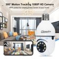 Champion Ip Camera V380 PTZ Full HD 2MP 1920P WIFI IP Camera E27 Bulb Camera 360 Degree Wireless Home Color Night Vision Two Way Audio Smart Motion Detection Micro SD 64 GB Support Wifi IP Camera.