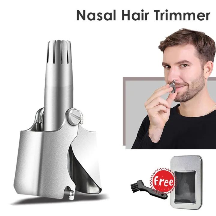 Nose Hair Trimmers Personal Care Nasal Hair Groomers Ear Hair Razor Manual Cutter Nasal Shaver For Man Convenient Mini Portable Nose Hair Clipper Washable