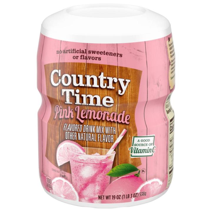 Country Time Pink Lemonade and Lemonade  Drink Mix - 538G