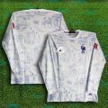 France Full Sleeve Thai Premium Football Jersey For Men - Long Sleeve T Shirt - France Football Jersey.