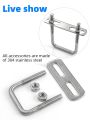 304 stainless steel square clamp U-clamp U-bolt right angle screw U-clamp square clamp clamp square clamp.