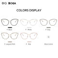 OQ BOGA 5 Colors Unisex Anti Blue Light Radiation Computer Glasses Women Men Eye Protection Fashion Big Cat Eye Frame Eyewear.