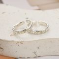Luminous Couple Rings Glowing in the Dark Player 1 Player 2 Matching Ring for Girlfriend Boyfriend Valentine's Day Gaming Gifts.