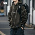 High Quality Thin Fleece Hoodie Japanese Streetwear  Hop Sweatshirt Men Clothing Korean Couple Pullover Harajuku Coat. 