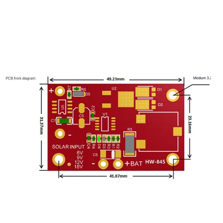 3S%203A%2012V%20MPPT%20Red%20Solar%20Controller%20Module%20Plastic%20Solar%20Controller%20Module%20CN3767/CN3722%20With%20LED%20Indicator%20For%2018V%20Solar%20Panel%20System%20-%20Image%202