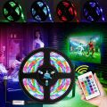 USB Dimmable RGB Colorful LEDs trips Light with IR Remote Control 16 Colors 4 Lighting Modes. 