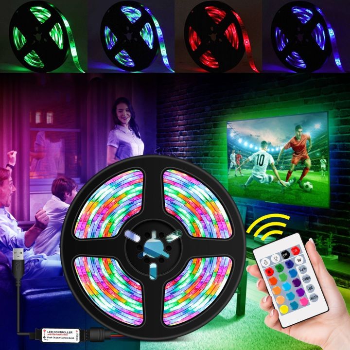 USB%20Dimmable%20RGB%20Colorful%20LEDs%20trips%20Light%20with%20IR%20Remote%20Control%2016%20Colors%204%20Lighting%20Modes%20-%20Image%203
