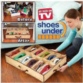 Transparent Shoe Box Protective Household Moisture-Proof Shoe Storage Bag Nonwoven 12 Grid Shoes Organizer for Closet.