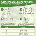 YIERYI Hydroponic AB Fertilizer, Hydroponic Nutrient Solution, Soilless Cultivation Nutrient Solution. 