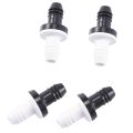 4Pcs 3/8 Inch 10mm Inline Abs One Way Water Non Return Check Valve for Fuel Gas Liquid Air.