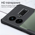 For Realme GT5 5G Case Transparent Protector with Soft Frame and Hard Armor Shell for Realme GT 5 Back Cover. 