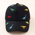 Kids Baseball Cap Dinosaur Embroidery Children Girls Boys Sun Hat Spring Summer Outdoor Adjustable Visor Baby Cap.