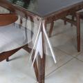 16mm Clear Transparent Dining Table Cover , Table Mat - 7 fit by 4.5 fit -  ( 6 chiar ). 