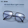 OQ BOGA 4 Styles Unisex Fashion Anti Blue Light Proof Radiation Computer Glasses Women Men Eye Protection Irregular Frame Full Rim Eyewear. 