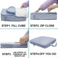 【Innovative】 Lightweight Clothes Organizer Collapsible Portable Waterproof Packing Cube Large Capacity Compression Pouch for Suitcase. 