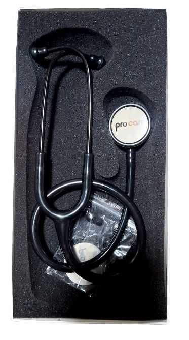 Procare%20Classic%20Stainless%20Steel%20Stethoscope%20-Black%20-%20Image%209