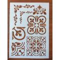 Stencil for Wall & Fashion Painting Template 10 by 8 inch..