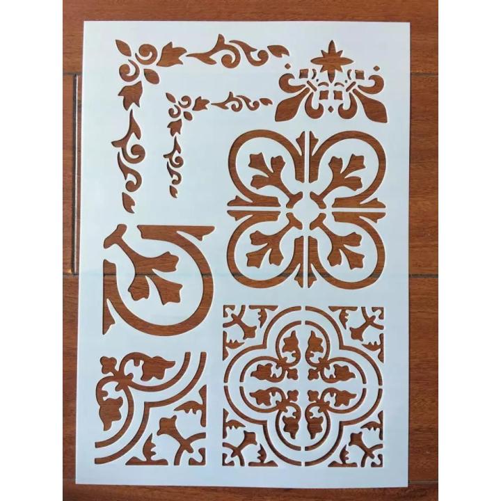 Stencil for Wall & Fashion Painting Template 10 by 8 inch.