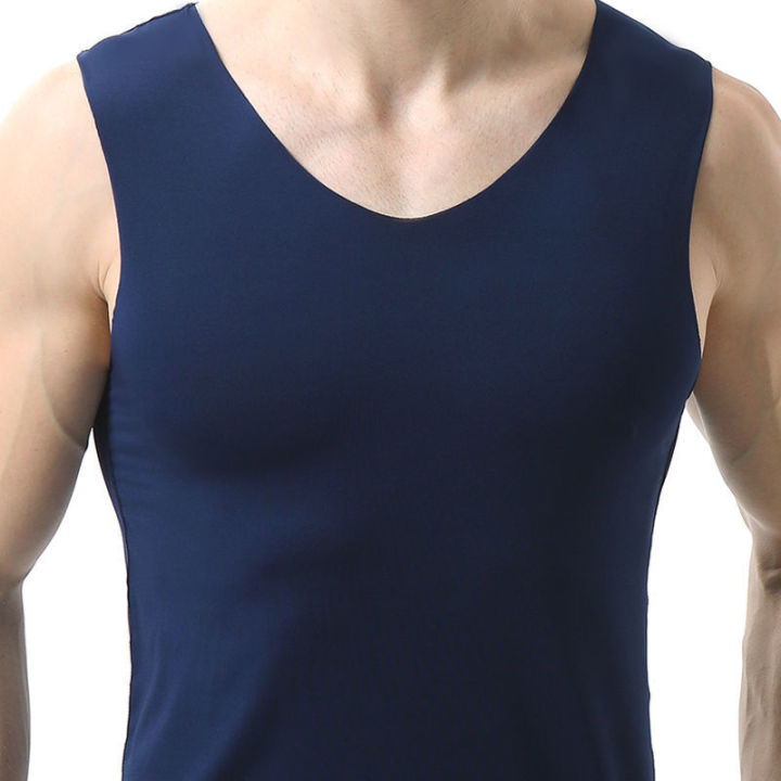 1/2Summer%20Men's%20Vest%20Men's%20Ice%20Silk%20Seamless%20SleevelessTT-shirt%20Men's%20Wide%20Shoulder%20Bottoming%20Waistcoat%20Fashion%20Clothes%20Men's%20Clothing%20-%20Image%209