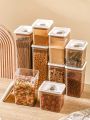 WORTHBUY Food Storage Container Spice Jar Set Kitchen Box Bulk Sealed Jar Refrigerator Transparent Storage Bottle Tea Tank. 