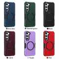 For Samsung Magsafe Case-Luxury Shockproof For Magnetic Case For Galaxy S23/S23 Plus/S23Ultra Magnetic Magsafe Anti -Fall Foreign Trade Case/Cover.