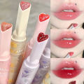 Florette Clear Lip Glaze Flower Love Jelly Mirror Lipstick Waterproof Non-stick Cup Lipstick Transparent Korea Makeup.