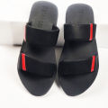Fashionable Cream Black And White Color Slide 2 Slipper Sandal For Men Waterproof Washable Rainy Usable Sandal S005. 