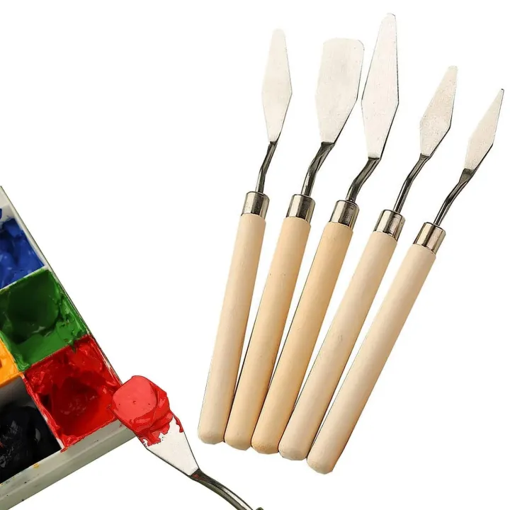 Palette%20Knives%20(Set%20of%205)%20Painting%20Knives%20Wooden%20Handle%20for%20Clay%20Ceramics%20Oil%20Painting%20Acrylic%20Painting%20Knives%20Stainless%20Steel%20-%20Image%204