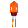 Scooby Doo Velma cosplay costume for Halloween role-playing.