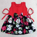 Rose Print Dress for 0 to 7 - Years. 