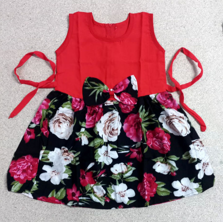 Rose Print Dress for 0 to 7 - Years