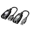 USB 2.0 Cat6 Cable Converter USB To RJ45 Extender Adapter Signal Amplifier Lan Ethernet Network Connector Computer Accessories. 