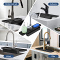 Silicone Kitchen Sink Splash Guard, 15.9x5.6x2 Inch Faucet Mat For Kitchen Sink Easy To Clean Faucet Water Catcher For Kitchen Fengshi.