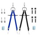 Professional Compass with Lock, Compass for Geometry, 6inch Spring Bow Compass, Precision Compass Math, Drafting Compass, Compass Drawing (2 Pack)(null). 