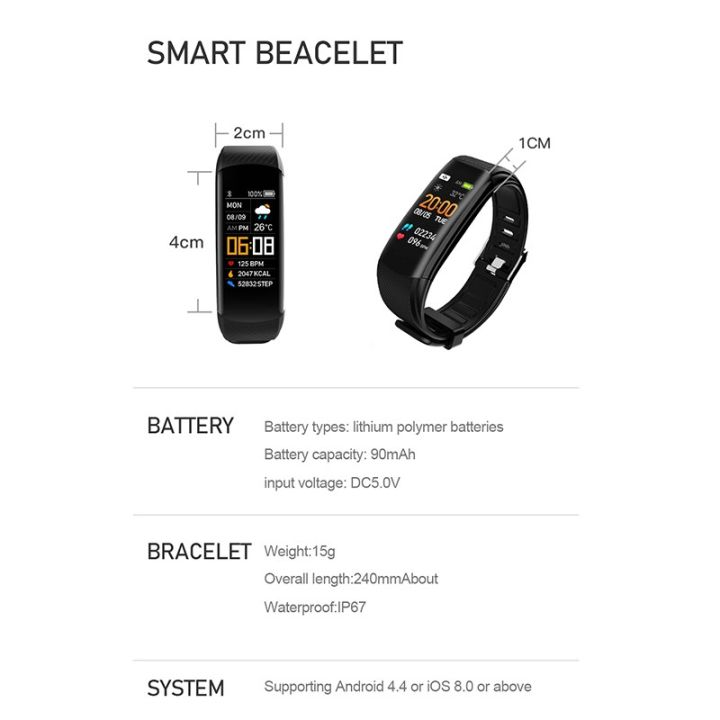 Tinzzi%200.96"%20Color%20Screen%20Smart%20Bracelet%20Men%20Women%20Sports%20Pedometer%20Smartwatch%20Sleep%20Monitoring%20Wristband%20Smart%20Watch%20-%20Image%209