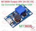 DC DC Step Up MT3608 Boost Converter Micro USB DC 2V-24V to 5V-28V 2A Adjustable Voltage Regulator Module Power Supply.