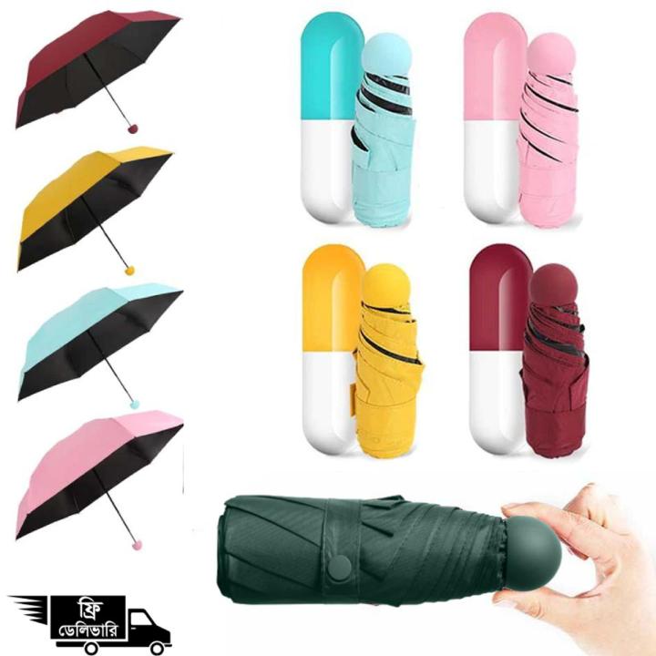 Travel Mini Umbrella With UPF50+ Protection, Small Folding 8